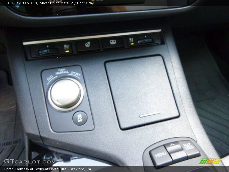 Silver Lining Metallic / Light Gray 2013 Lexus ES 350