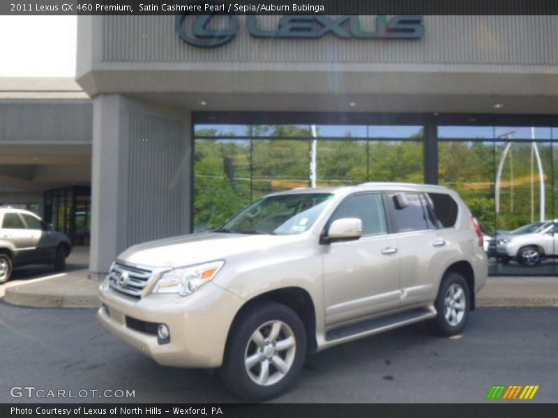 Satin Cashmere Pearl / Sepia/Auburn Bubinga 2011 Lexus GX 460 Premium