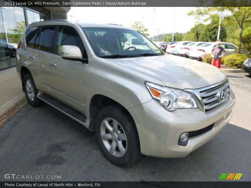 Satin Cashmere Pearl / Sepia/Auburn Bubinga 2011 Lexus GX 460 Premium