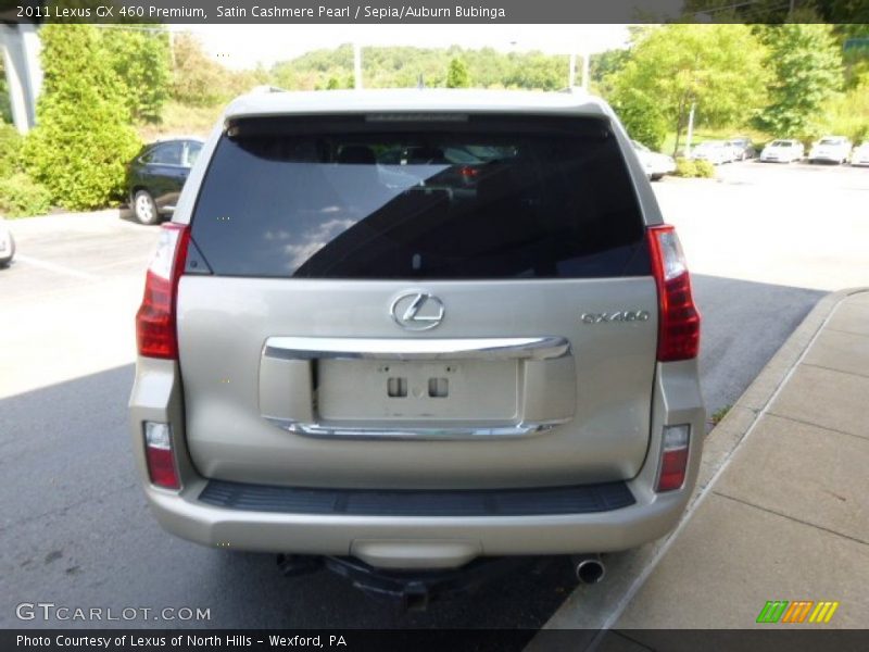 Satin Cashmere Pearl / Sepia/Auburn Bubinga 2011 Lexus GX 460 Premium