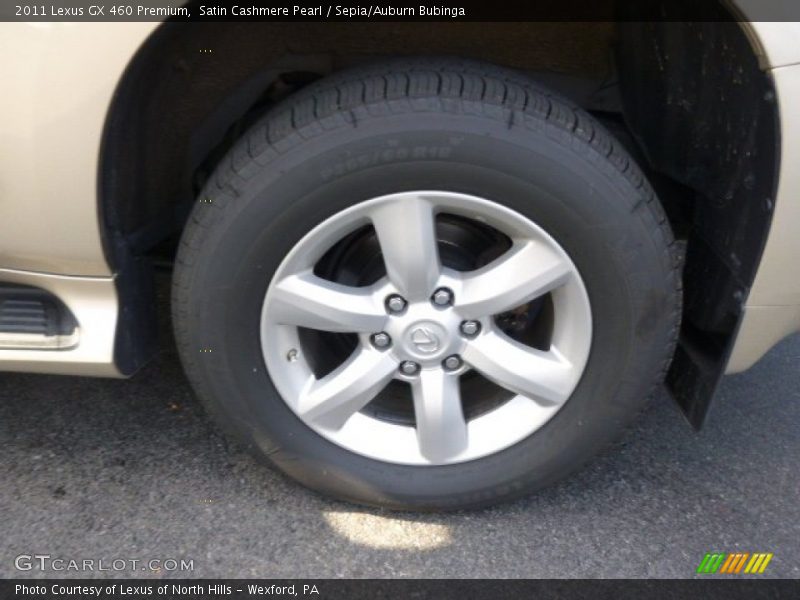 Satin Cashmere Pearl / Sepia/Auburn Bubinga 2011 Lexus GX 460 Premium