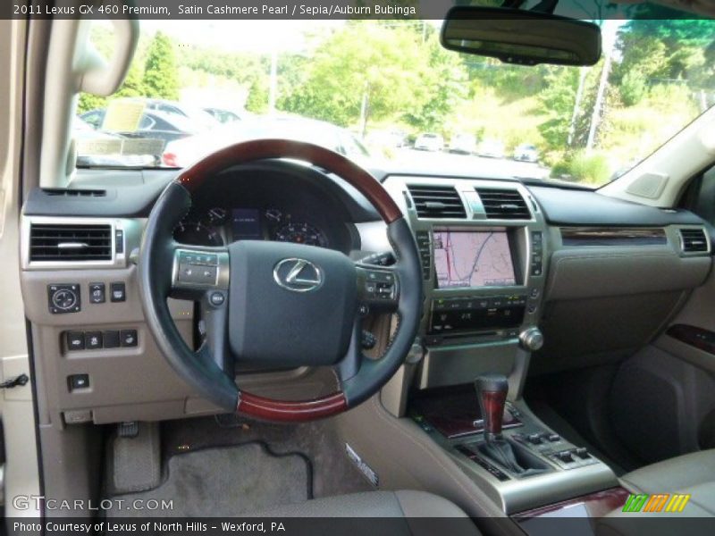 Satin Cashmere Pearl / Sepia/Auburn Bubinga 2011 Lexus GX 460 Premium