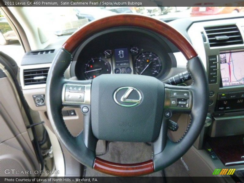 Satin Cashmere Pearl / Sepia/Auburn Bubinga 2011 Lexus GX 460 Premium
