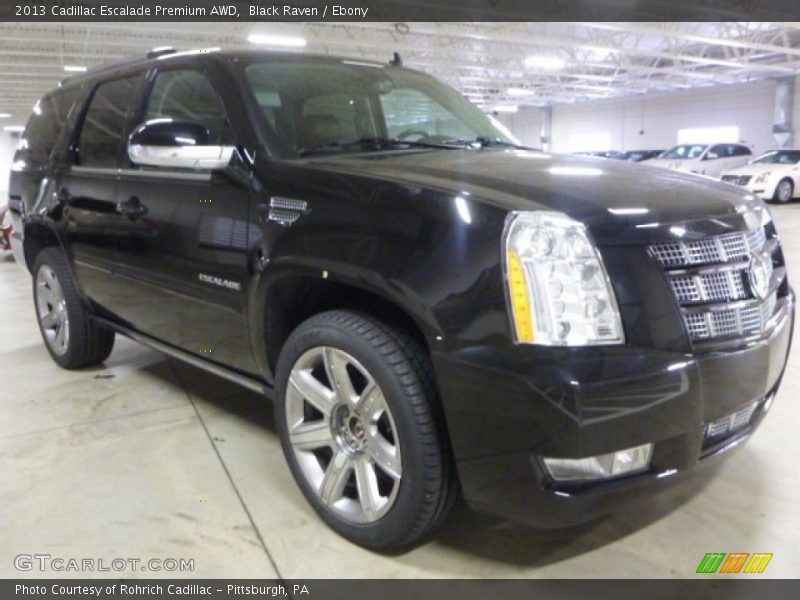 Black Raven / Ebony 2013 Cadillac Escalade Premium AWD