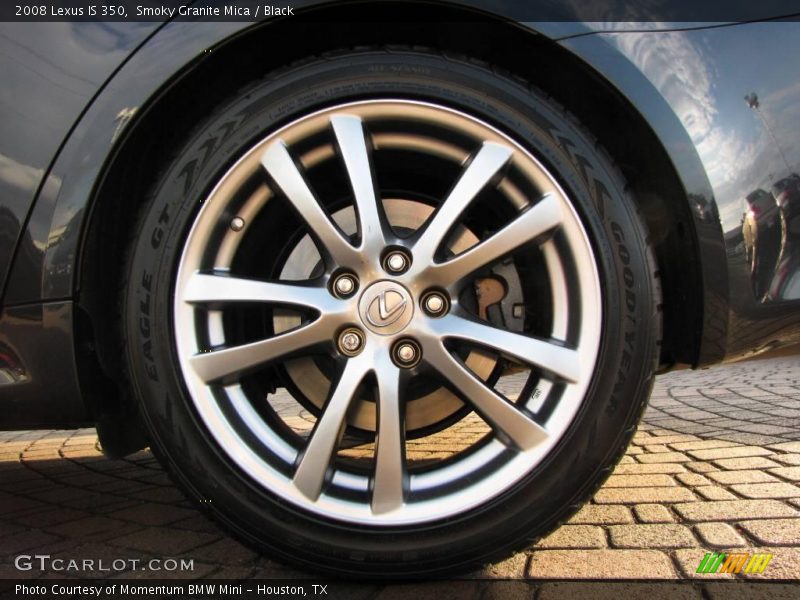Smoky Granite Mica / Black 2008 Lexus IS 350
