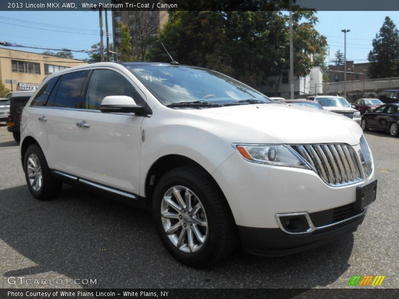 White Platinum Tri-Coat / Canyon 2013 Lincoln MKX AWD