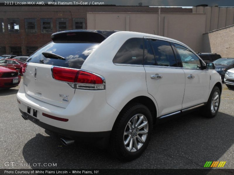 White Platinum Tri-Coat / Canyon 2013 Lincoln MKX AWD