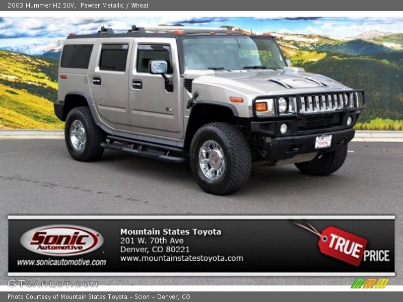 Pewter Metallic / Wheat 2003 Hummer H2 SUV