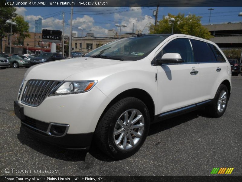White Platinum Tri-Coat / Canyon 2013 Lincoln MKX AWD