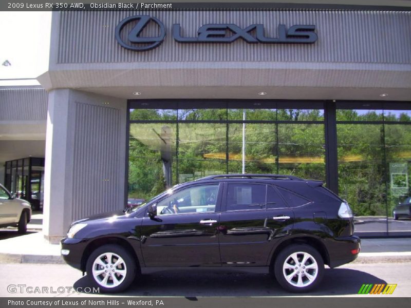 Obsidian Black / Parchment 2009 Lexus RX 350 AWD