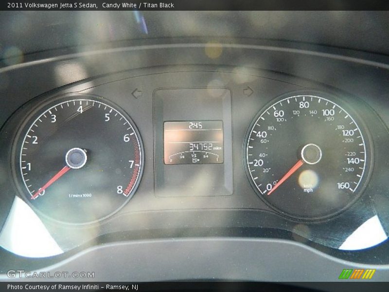 Candy White / Titan Black 2011 Volkswagen Jetta S Sedan