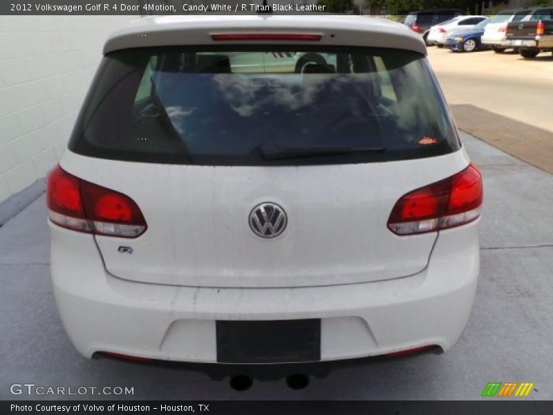 Candy White / R Titan Black Leather 2012 Volkswagen Golf R 4 Door 4Motion