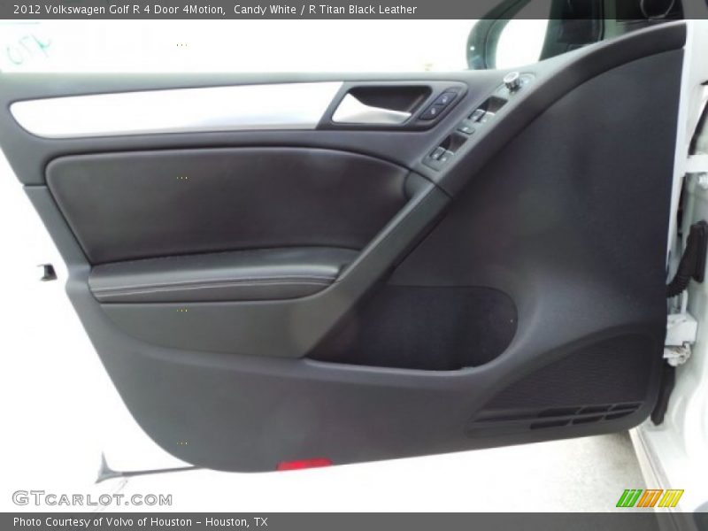 Candy White / R Titan Black Leather 2012 Volkswagen Golf R 4 Door 4Motion