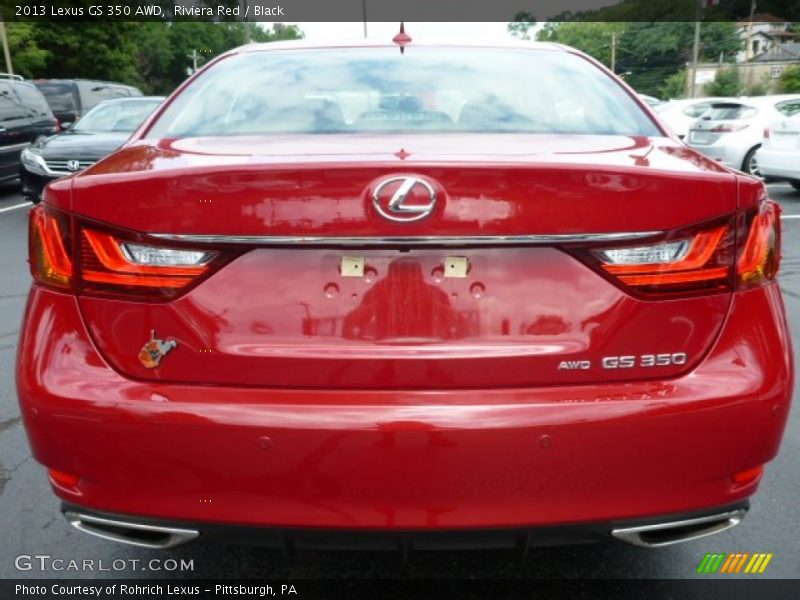 Riviera Red / Black 2013 Lexus GS 350 AWD