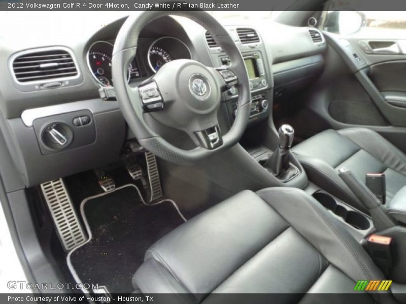 Candy White / R Titan Black Leather 2012 Volkswagen Golf R 4 Door 4Motion