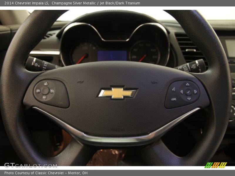 Champagne Silver Metallic / Jet Black/Dark Titanium 2014 Chevrolet Impala LS