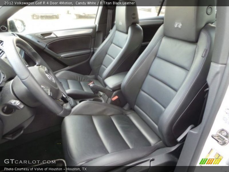 Candy White / R Titan Black Leather 2012 Volkswagen Golf R 4 Door 4Motion