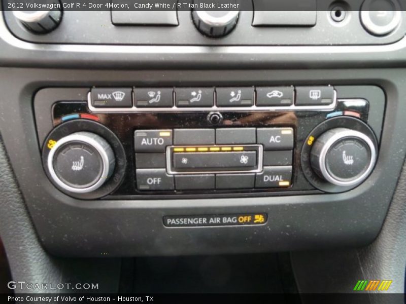Candy White / R Titan Black Leather 2012 Volkswagen Golf R 4 Door 4Motion