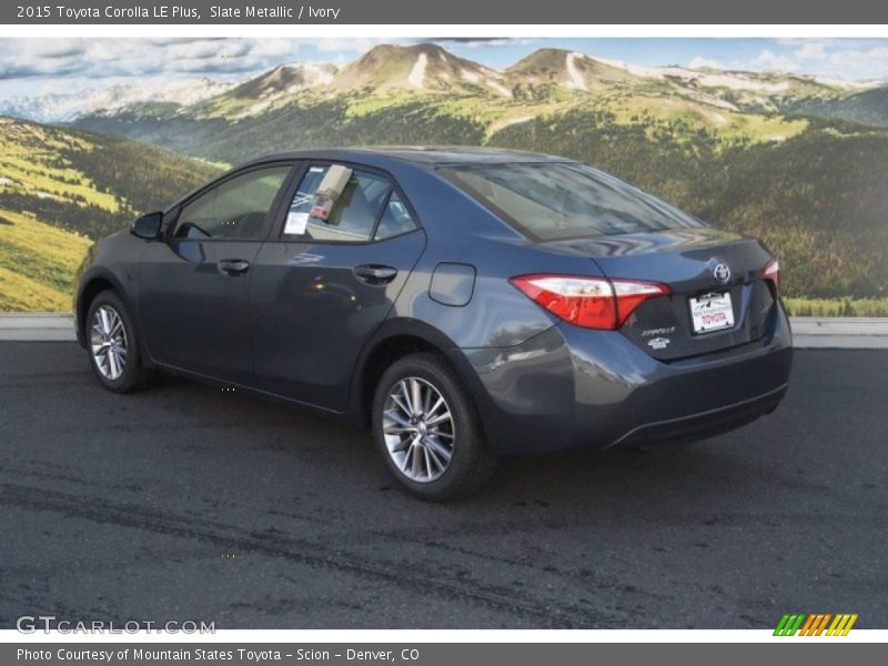 Slate Metallic / Ivory 2015 Toyota Corolla LE Plus