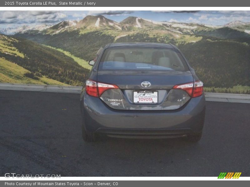 Slate Metallic / Ivory 2015 Toyota Corolla LE Plus