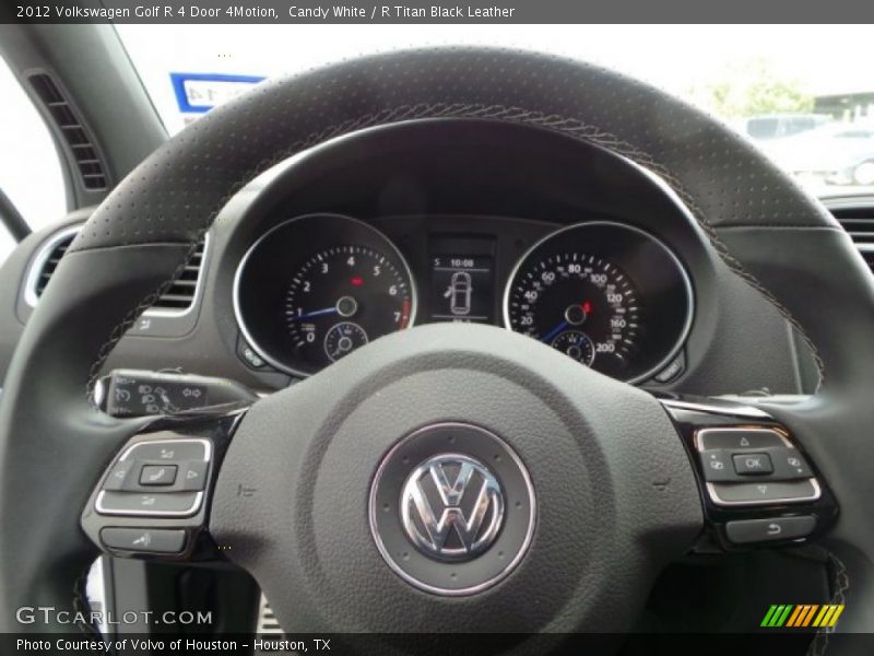 Candy White / R Titan Black Leather 2012 Volkswagen Golf R 4 Door 4Motion