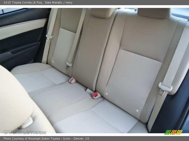 Rear Seat of 2015 Corolla LE Plus