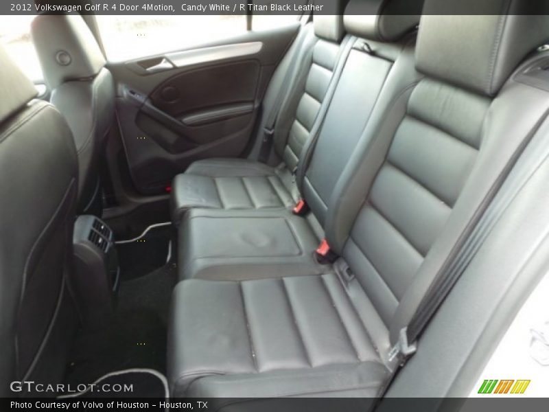 Candy White / R Titan Black Leather 2012 Volkswagen Golf R 4 Door 4Motion
