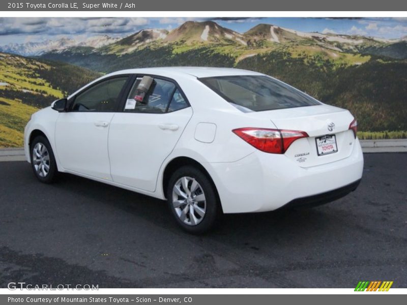 Super White / Ash 2015 Toyota Corolla LE