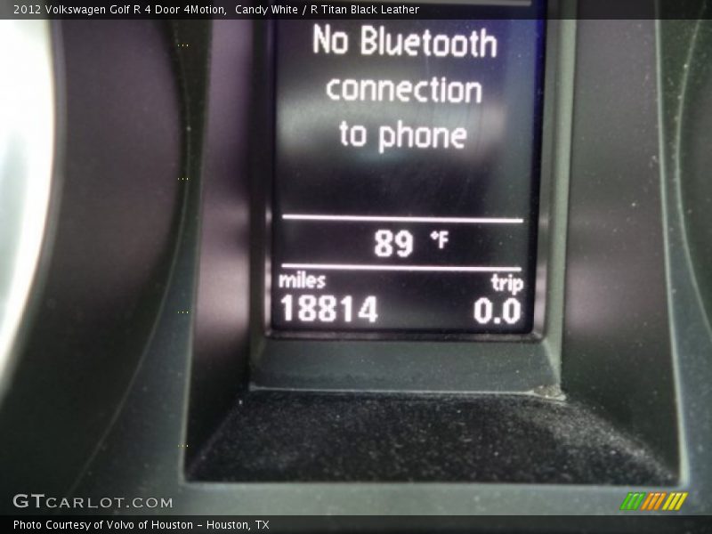 Candy White / R Titan Black Leather 2012 Volkswagen Golf R 4 Door 4Motion