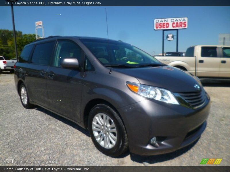 Predawn Gray Mica / Light Gray 2013 Toyota Sienna XLE