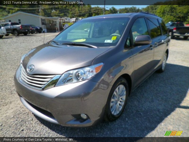 Predawn Gray Mica / Light Gray 2013 Toyota Sienna XLE