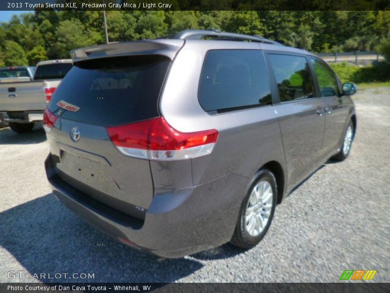Predawn Gray Mica / Light Gray 2013 Toyota Sienna XLE