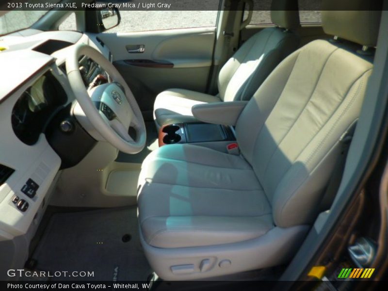 Predawn Gray Mica / Light Gray 2013 Toyota Sienna XLE