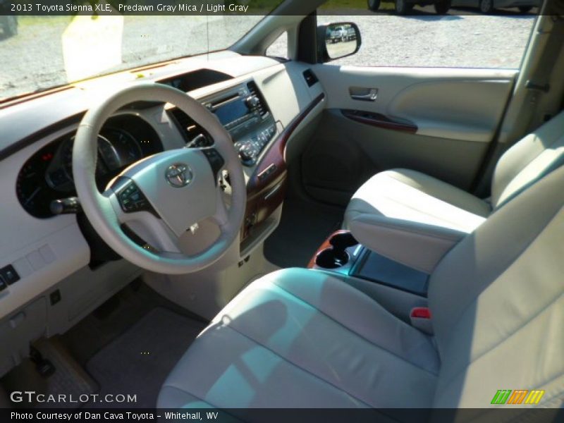 Predawn Gray Mica / Light Gray 2013 Toyota Sienna XLE