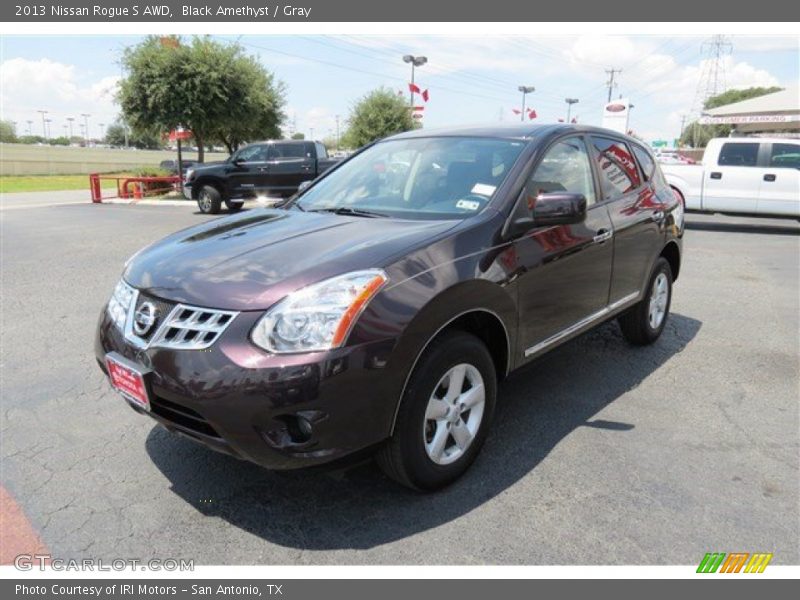 Black Amethyst / Gray 2013 Nissan Rogue S AWD