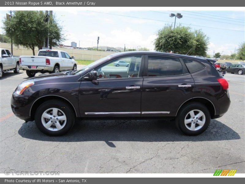 Black Amethyst / Gray 2013 Nissan Rogue S AWD
