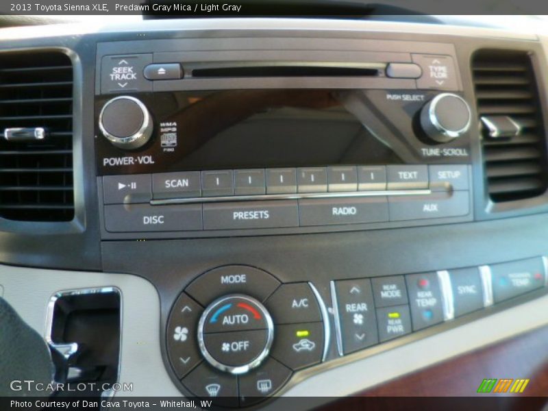 Predawn Gray Mica / Light Gray 2013 Toyota Sienna XLE