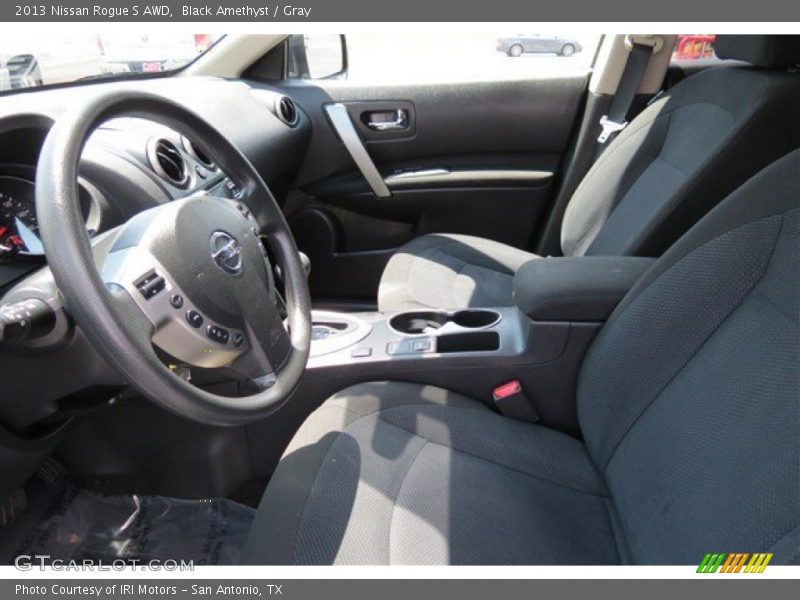 Black Amethyst / Gray 2013 Nissan Rogue S AWD