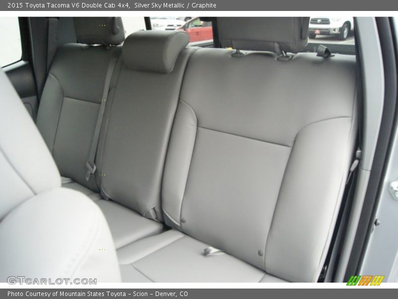 Silver Sky Metallic / Graphite 2015 Toyota Tacoma V6 Double Cab 4x4