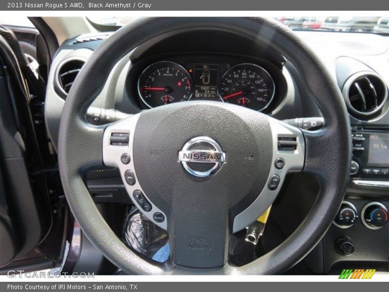 Black Amethyst / Gray 2013 Nissan Rogue S AWD