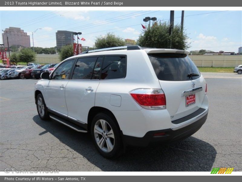 Blizzard White Pearl / Sand Beige 2013 Toyota Highlander Limited