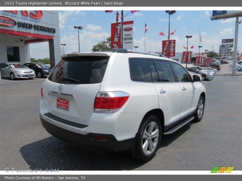 Blizzard White Pearl / Sand Beige 2013 Toyota Highlander Limited