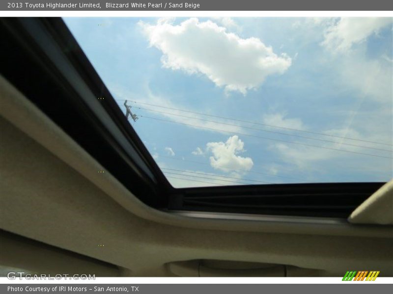 Blizzard White Pearl / Sand Beige 2013 Toyota Highlander Limited