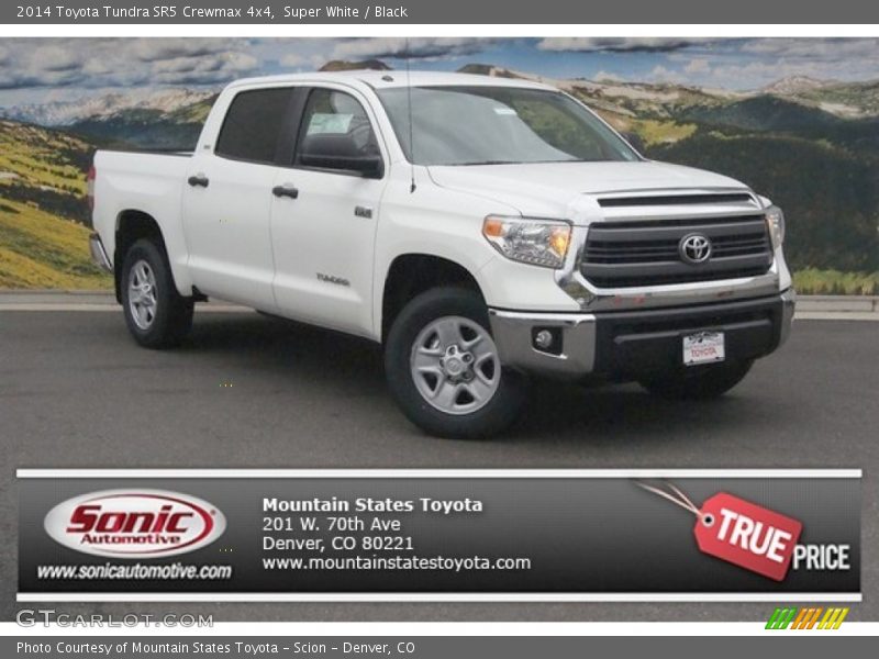 Super White / Black 2014 Toyota Tundra SR5 Crewmax 4x4