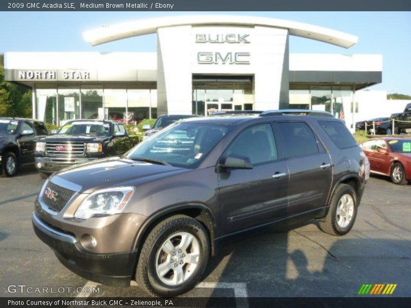 Medium Brown Metallic / Ebony 2009 GMC Acadia SLE