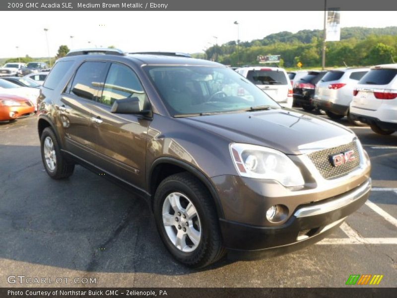 Medium Brown Metallic / Ebony 2009 GMC Acadia SLE