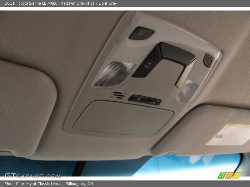 Predawn Gray Mica / Light Gray 2011 Toyota Sienna LE AWD