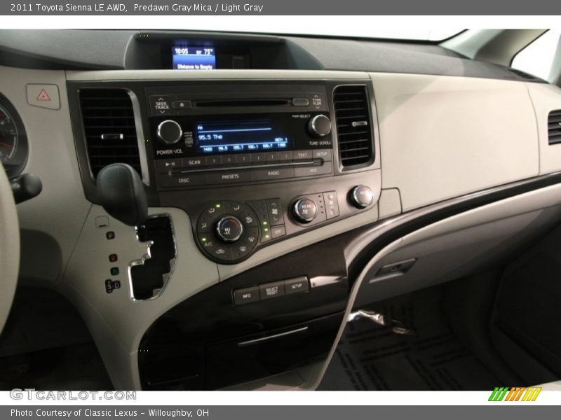 Predawn Gray Mica / Light Gray 2011 Toyota Sienna LE AWD