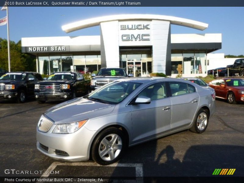 Quicksilver Metallic / Dark Titanium/Light Titanium 2010 Buick LaCrosse CX