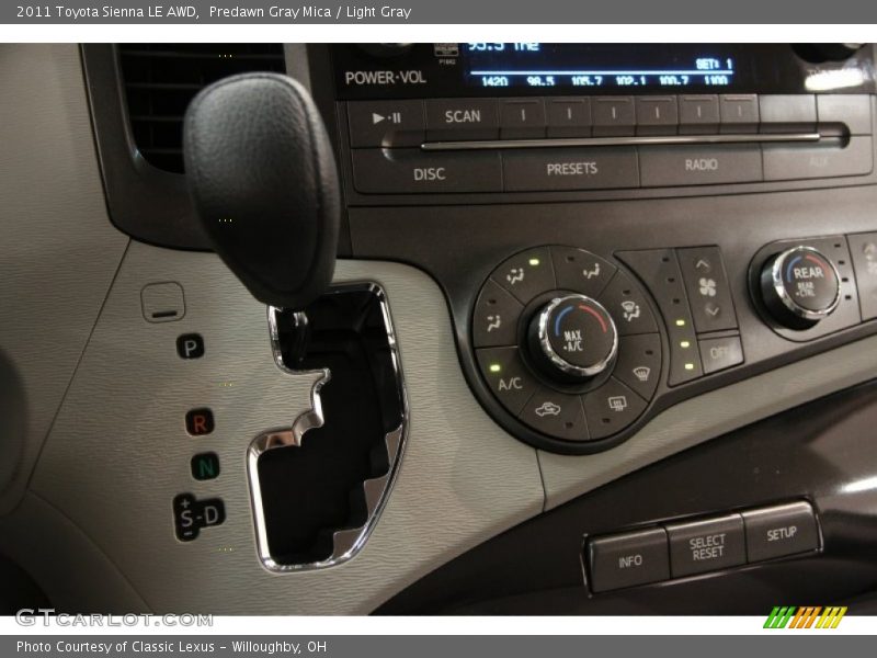 Predawn Gray Mica / Light Gray 2011 Toyota Sienna LE AWD